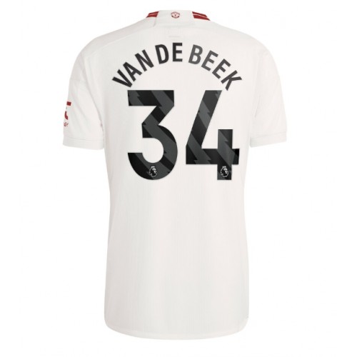 Pánský Fotbalový dres Manchester United Donny van de Beek #34 2023-24 Třetí Krátký Rukáv